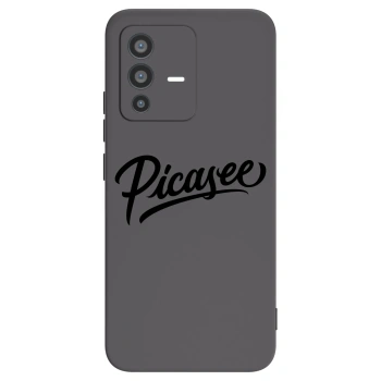 Picasee silikonowe czarne etui na Vivo V23 5G - Picasee - old logo - black