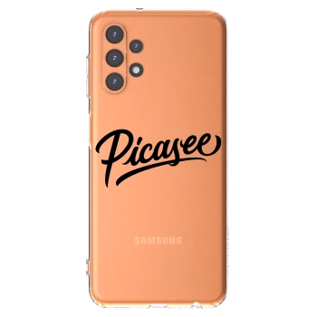 Picasee silikonowe przeźroczyste etui na Samsung Galaxy A13 4G A135 - Picasee - old logo - black
