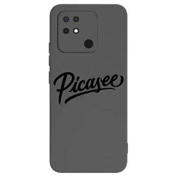 Picasee silikonowe czarne etui na Xiaomi Redmi 10C - Picasee - old logo - black