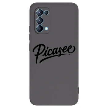 Picasee silikonowe czarne etui na OPPO Reno 5 5G - Picasee - old logo - black