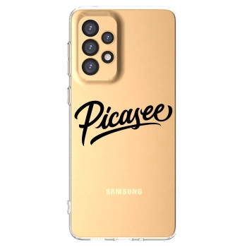 Picasee silikonowe przeźroczyste etui na Samsung Galaxy A33 5G A336 - Picasee - old logo - black