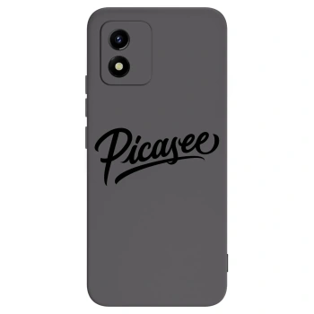 Picasee silikonowe czarne etui na Vivo Y01 - Picasee - old logo - black