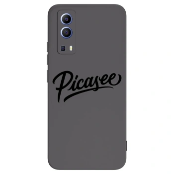 Picasee silikonowe czarne etui na Vivo Y52 5G - Picasee - old logo - black