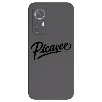 Picasee silikonowe czarne etui na Xiaomi 12X - Picasee - old logo - black