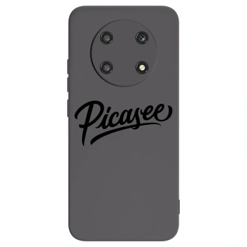 Picasee silikonowe czarne etui na Honor Magic4 Lite 5G - Picasee - old logo - black