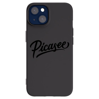 Picasee silikonowe czarne etui na Apple iPhone 14 - Picasee - old logo - black