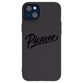 Picasee silikonowe czarne etui na Apple iPhone 14 Plus - Picasee - old logo - black
