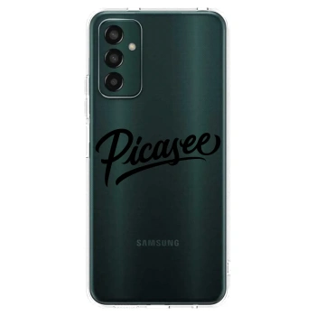 Picasee silikonowe przeźroczyste etui na Samsung Galaxy M13 M135F - Picasee - old logo - black