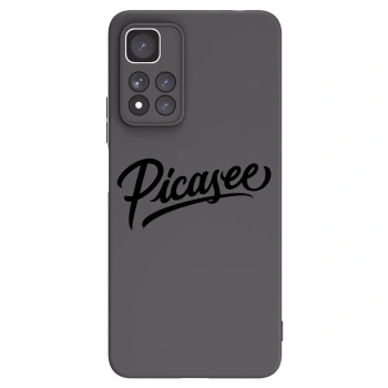 Picasee silikonowe czarne etui na Xiaomi Redmi Note 11 Pro+ 5G - Picasee - old logo - black