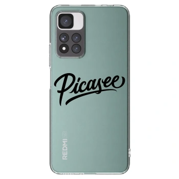 Picasee silikonowe przeźroczyste etui na Xiaomi Redmi Note 11 Pro+ 5G - Picasee - old logo - black