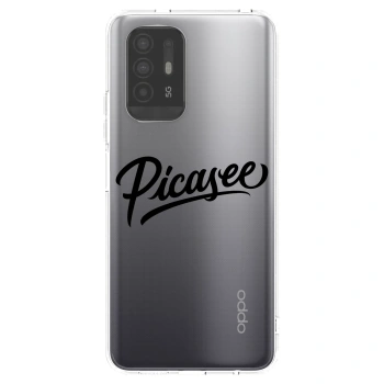 Picasee silikonowe przeźroczyste etui na OPPO A94 5G - Picasee - old logo - black