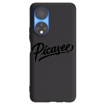 Picasee silikonowe czarne etui na Honor X7 - Picasee - old logo - black