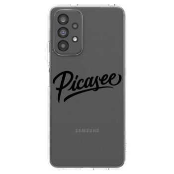 Picasee silikonowe przeźroczyste etui na Samsung Galaxy A73 5G - Picasee - old logo - black