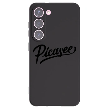 Picasee silikonowe czarne etui na Samsung Galaxy S23 5G - Picasee - old logo - black