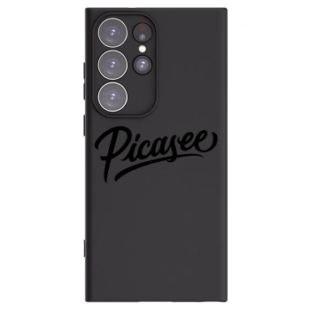 Picasee silikonowe czarne etui na Samsung Galaxy S23 Ultra 5G - Picasee - old logo - black