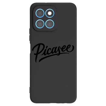 Picasee silikonowe czarne etui na Honor X6 - Picasee - old logo - black