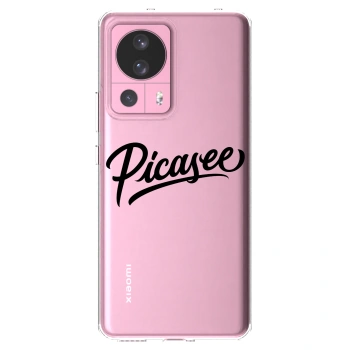 Picasee silikonowe przeźroczyste etui na Xiaomi 13 Lite - Picasee - old logo - black