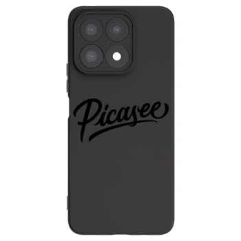 Picasee silikonowe czarne etui na Honor X8a - Picasee - old logo - black