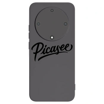 Picasee silikonowe czarne etui na Honor Magic5 Lite 5G - Picasee - old logo - black