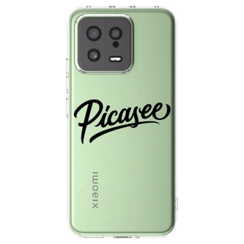 Picasee silikonowe przeźroczyste etui na Xiaomi 13 - Picasee - old logo - black