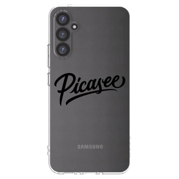 Picasee silikonowe przeźroczyste etui na Samsung Galaxy A34 5G A346B - Picasee - old logo - black
