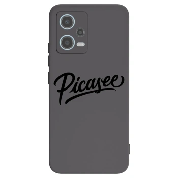 Picasee silikonowe czarne etui na Xiaomi Redmi Note 12 5G - Picasee - old logo - black