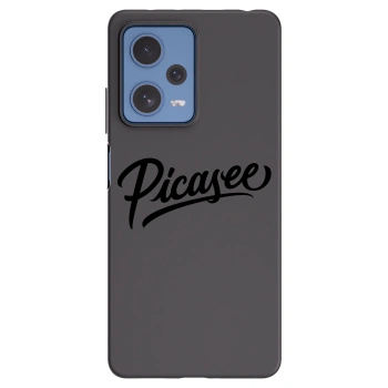 Picasee silikonowe czarne etui na Xiaomi Redmi Note 12 Pro 5G - Picasee - old logo - black