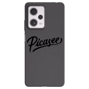 Picasee silikonowe czarne etui na Xiaomi Redmi Note 12 Pro+ 5G - Picasee - old logo - black