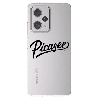 Picasee silikonowe przeźroczyste etui na Xiaomi Redmi Note 12 Pro+ 5G - Picasee - old logo - black