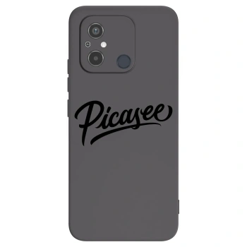 Picasee silikonowe czarne etui na Xiaomi Redmi 12C - Picasee - old logo - black