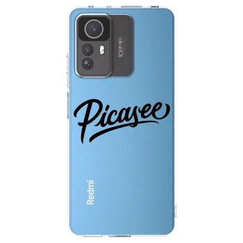 Picasee silikonowe przeźroczyste etui na Xiaomi Redmi Note 12S - Picasee - old logo - black