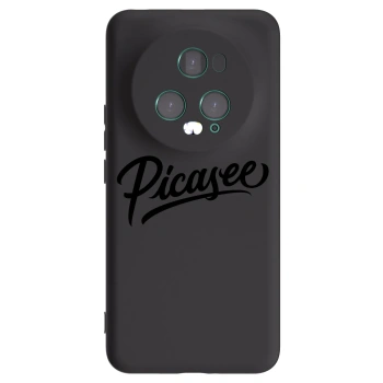 Picasee silikonowe czarne etui na Honor Magic5 Pro - Picasee - old logo - black