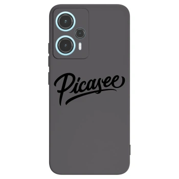 Picasee silikonowe czarne etui na Xiaomi Poco F5 - Picasee - old logo - black