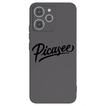 Picasee silikonowe czarne etui na Xiaomi Redmi 12 4G - Picasee - old logo - black