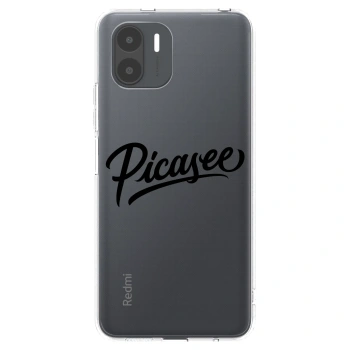 Picasee silikonowe przeźroczyste etui na Xiaomi Redmi A2 - Picasee - old logo - black