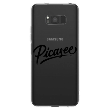 Picasee silikonowe przeźroczyste etui na Samsung Galaxy S8 G950F - Picasee - old logo - black