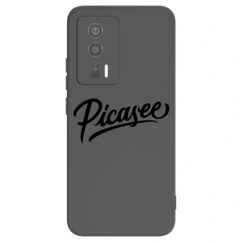Picasee silikonowe czarne etui na Xiaomi Poco F5 Pro 5G - Picasee - old logo - black