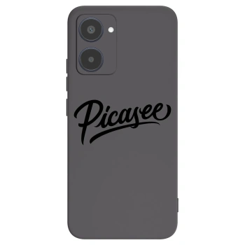 Picasee silikonowe czarne etui na Realme 10 4G - Picasee - old logo - black