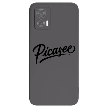 Picasee silikonowe czarne etui na Motorola Edge 30 Neo - Picasee - old logo - black