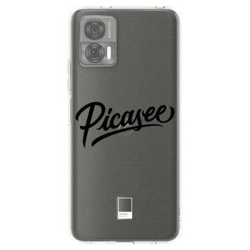 Picasee silikonowe przeźroczyste etui na Motorola Edge 30 Neo - Picasee - old logo - black