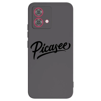 Picasee silikonowe czarne etui na Motorola Moto G84 5G - Picasee - old logo - black