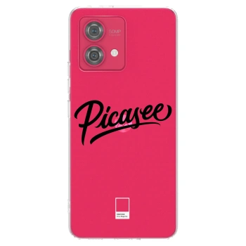 Picasee silikonowe przeźroczyste etui na Motorola Moto G84 5G - Picasee - old logo - black