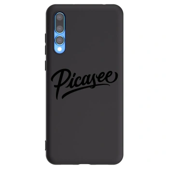 Picasee silikonowe czarne etui na Huawei P20 Pro - Picasee - old logo - black