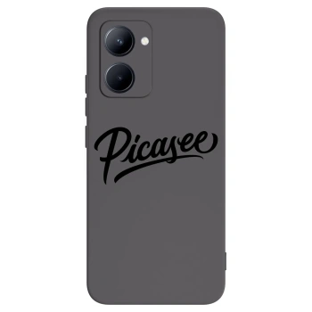Picasee silikonowe czarne etui na Realme C33 (2023) - Picasee - old logo - black