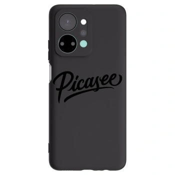 Picasee silikonowe czarne etui na Honor X7a - Picasee - old logo - black