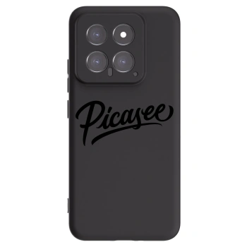 Picasee silikonowe czarne etui na Xiaomi 14 - Picasee - old logo - black