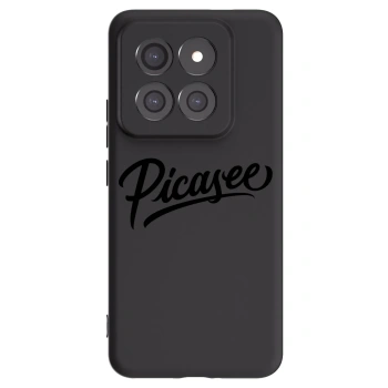 Picasee silikonowe czarne etui na Xiaomi 14 Pro - Picasee - old logo - black