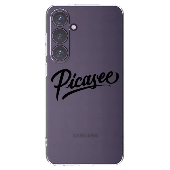 Picasee silikonowe przeźroczyste etui na Samsung Galaxy S24+ S926B 5G - Picasee - old logo - black