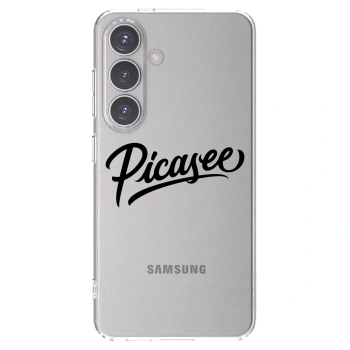 Picasee silikonowe przeźroczyste etui na Samsung Galaxy S24 S921B 5G - Picasee - old logo - black