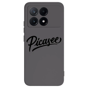 Picasee silikonowe czarne etui na Xiaomi Poco X6 Pro - Picasee - old logo - black